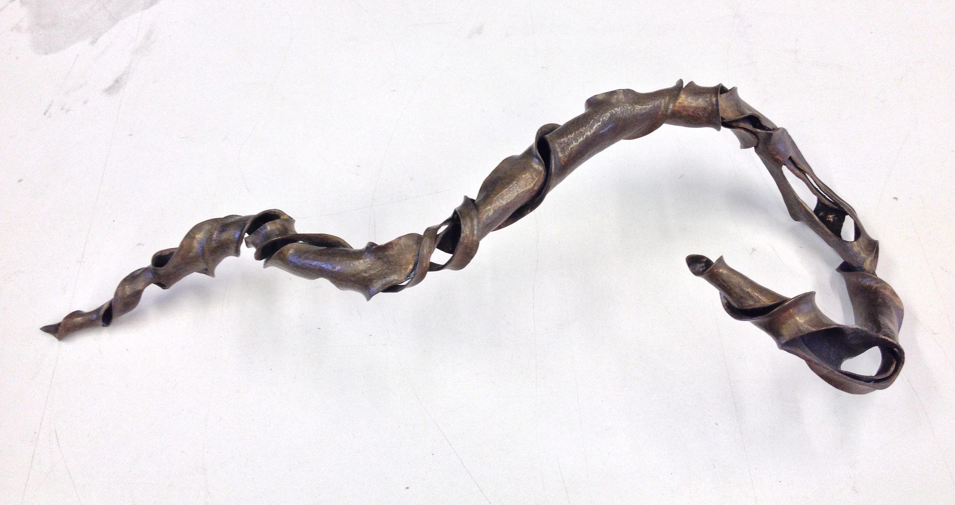 Kai Wolter, Metalsmith, Kaiwerx Studio. Hammered bronze