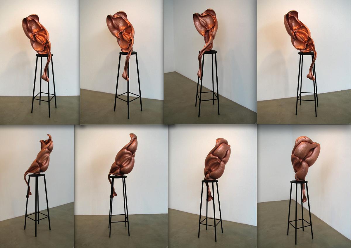 Epidermal Plane IX Kai Wolter, Metalsmith, Kaiwerx Studio, sculpture, biomorphic, organic