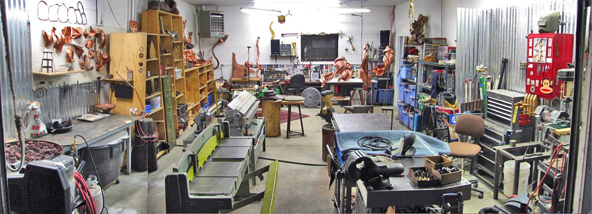 Long Kaiwerx Studio shot Kai Wolter, Metalsmith, Kaiwerx Studio, Tools
